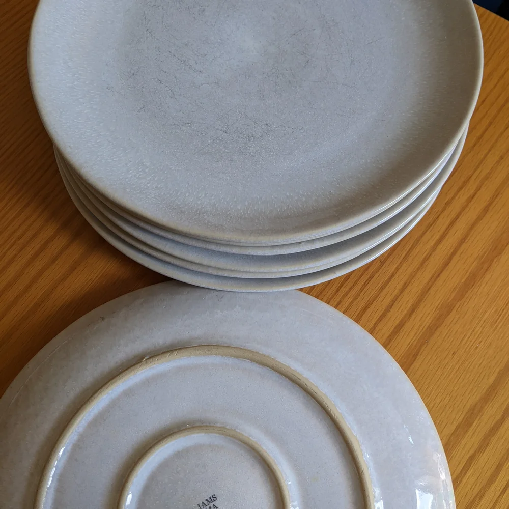 Williams Sonoma Glazed Dinner Plate Set (4)